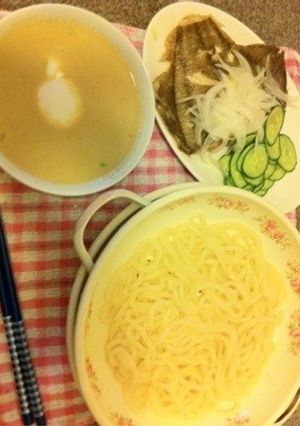 冷やしかれいうどん-レシピのメイン写真