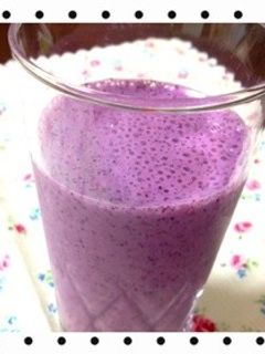 ブルーベリー畑のブルーベリースムージー♥-レシピのメイン写真