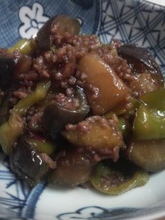 ☆ナスとひき肉の甘辛炒め☆ご飯に合う~♪-レシピのメイン写真
