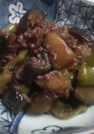 ☆ナスとひき肉の甘辛炒め☆ご飯に合う～♪-レシピのメイン写真