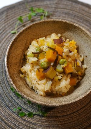 甘くて美味しい＊秋色炊き込みご飯-レシピのメイン写真
