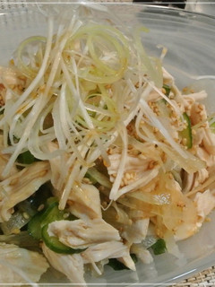さっぱり!鶏ささみ胡瓜、玉ねぎのごまポン-レシピのメイン写真