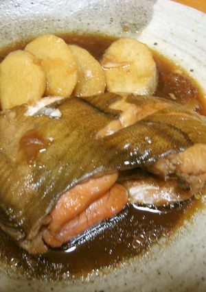 うまい！煮魚と一緒に　山いも　ししとう　-レシピのメイン写真