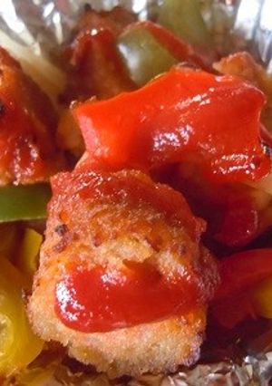 リメイク♪冷食肉巻きポテトのケチャ焼き-レシピのメイン写真