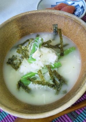 冷凍ご飯・ホタテ缶で簡単♪スープリゾット-レシピのメイン写真