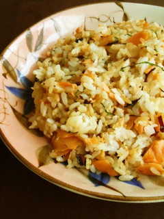 鮭と塩こんぶのチャーハン-レシピのメイン写真
