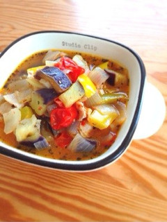 夏野菜のバジル蒸し-レシピのメイン写真