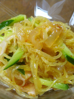 一度食べて!そうめんかぼちゃの中華サラダ-レシピのメイン写真