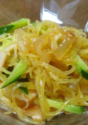 一度食べて！そうめんかぼちゃの中華サラダ-レシピのメイン写真