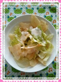 レタスとポテチのサラダ-レシピのメイン写真