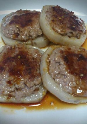 居酒屋メニュー☆蓮根の肉詰め-レシピのメイン写真