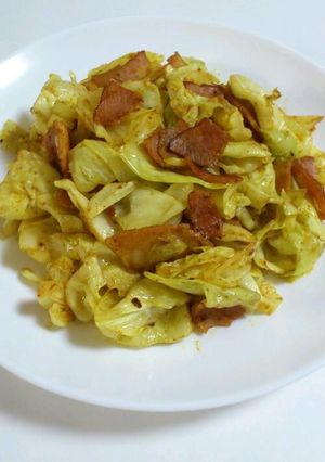 キャベツ&ベーコン カレー炒め♪-レシピのメイン写真