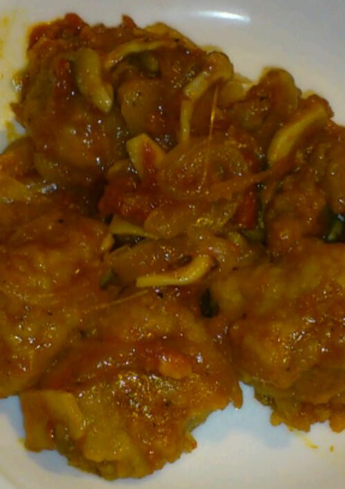 冷凍唐揚げのトマト煮込み-レシピのメイン写真
