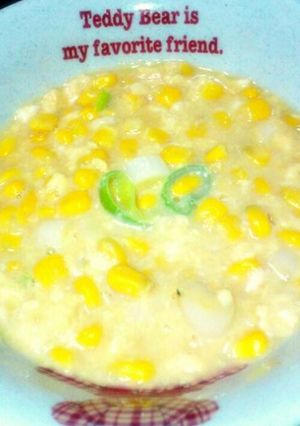 コーン缶汁と卵のスープ-レシピのメイン写真