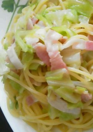キャベツとベーコンの柚子コショウパスタ☆-レシピのメイン写真