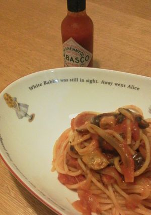 濃厚和風トマトパスタ-レシピのメイン写真