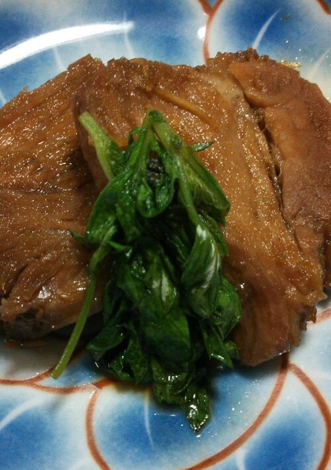 煮豚のよもぎ添え-レシピのメイン写真