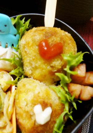 カレーコロッケ。お弁当編(^^)/-レシピのメイン写真