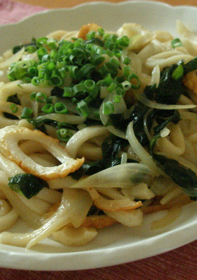 【和風】バター風味の焼きうどん　-レシピのメイン写真
