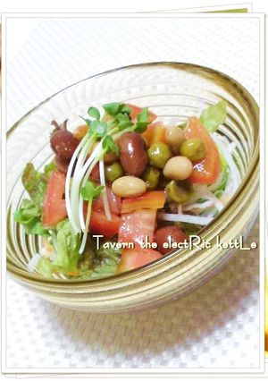 彩りお豆のゆず胡椒ドレッシング-レシピのメイン写真