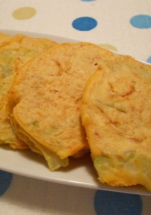 ふわっ☆キムチとゴーヤのお焼き（チヂミ）-レシピのメイン写真