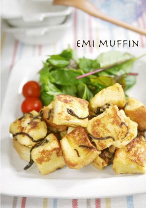早い！塩こんぶで♬お食事フレンチトースト-レシピのメイン写真