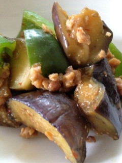 大豆ミートで茄子味噌炒め-レシピのメイン写真