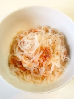 明太子パスタ風白滝 80kcal-レシピのメイン写真