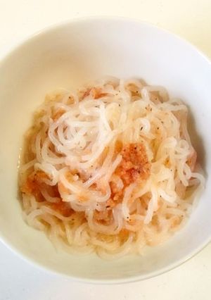 明太子パスタ風白滝 80kcal-レシピのメイン写真