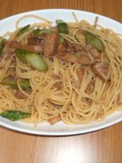 筍煮パスタ(バターしょうゆ味)-レシピのメイン写真