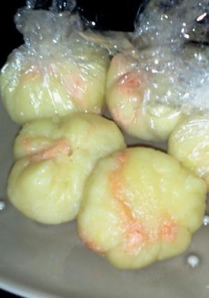 じゃが蒸しキンチャク♪明太チーズ-レシピのメイン写真