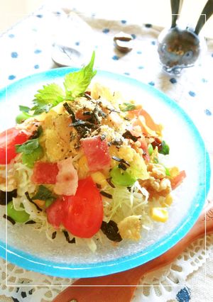 千切りキャベツの　具だくさん塩昆布サラダ-レシピのメイン写真
