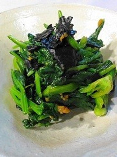 ほうれん草と海苔の醤油麹ラー油和え-レシピのメイン写真