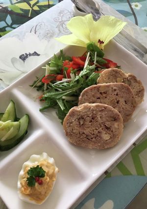 レンジで簡単♪鶏ひき肉の味噌ミートローフ-レシピのメイン写真