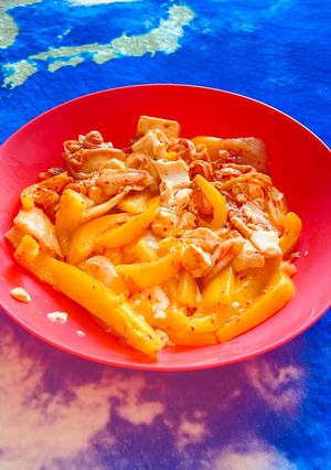 豆腐とキムチの彩り炒め-レシピのメイン写真