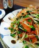 ＊サーモンとかいわれの中華風サラダ＊