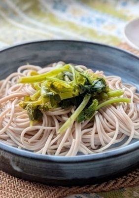 下処理した葉わさびで“葉わさび蕎麦”♪-レシピのメイン写真