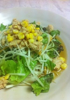 簡単☆ツナサラダそうめん-レシピのメイン写真