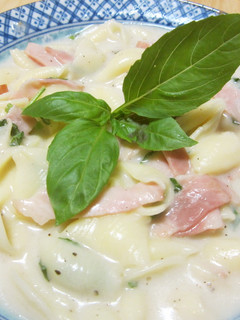 パスタとバジルのクリーム煮-レシピのメイン写真