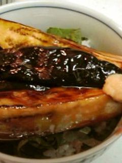 うなぎのたれで、簡単☆茄子の蒲焼丼-レシピのメイン写真