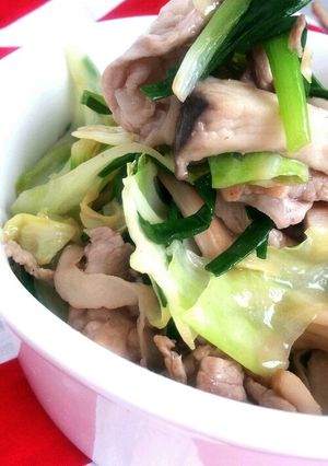 必殺！アンチョビ風味の野菜炒め！-レシピのメイン写真