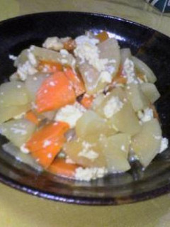 大根ニンジン豆腐で一品-レシピのメイン写真