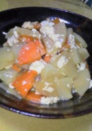大根ニンジン豆腐で一品-レシピのメイン写真