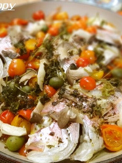 お鍋一つで豪華に♪鯛のイタリアン蒸し煮-レシピのメイン写真
