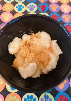 離乳食中期＼食パンで朝ご飯／きなこミルク-レシピのメイン写真