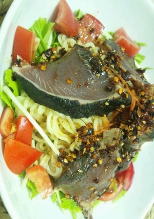 簡単！カツオの辛うま麺♪-レシピのメイン写真