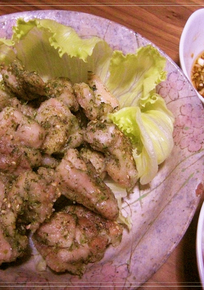 鶏の磯部焼き☆ネギソース添え-レシピのメイン写真