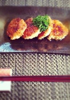 混ぜて焼くだけ♪簡単つくねハンバーグ☆-レシピのメイン写真