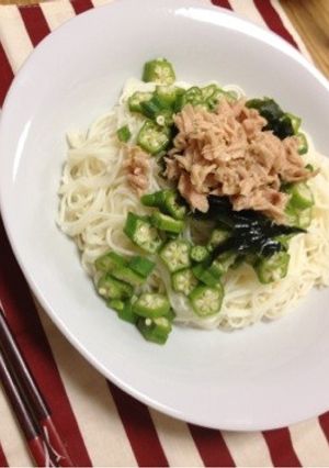 とろとろソーメンサラダ-レシピのメイン写真