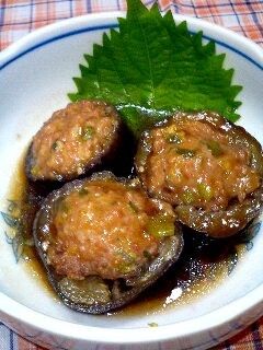 甘辛♪茄子の肉詰め煮♡-レシピのメイン写真